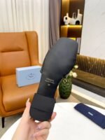 Prada Logo Plaque Slip On Black - Image 7