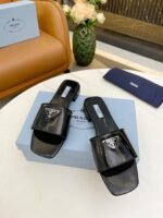 Prada Logo Plaque Slip On Black - Image 8