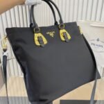 Prada Tessuto Handle Bag Black 33Cm - Image 2