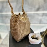 Prada Satin Mini Bag With Crystals Platinum 20Cm - Image 2