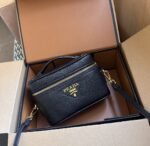Prada Leather Mini Bag Black 20Cm 1Bh202 2Dkv F0632 V Oom - Image 3
