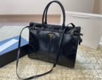 Prada Large Leather Handbag Black 40Cm 1Ba433 2Cyr F0002 V Ooo - Image 3