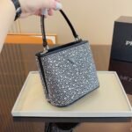 Prada Panier Satin Bag With Crystals 18Cm - Image 3