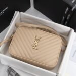Saint Laurent Lou Camera Bag Gold Metal Beige 23Cm 612544DV7072721 - Image 2