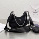 Prada Re Edition 2005 Re Nylon Black 22Cm - Image 3