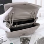 Saint Laurent Loulou Small Grey Nickel 25cm - Image 3