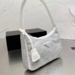 Prada Satin With Crystals White 21Cm - Image 4