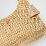 Prada Satin With Crystals Platinum 21Cm - Image 4