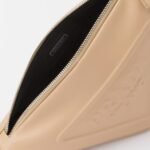 Prada Triangle Leather Shoulder Bag Sand Beige 27cm - Image 4