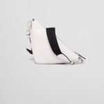 Prada Triangle Leather Shoulder Bag White 27cm - Image 4