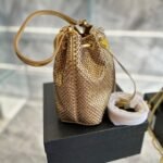 Prada Satin Mini Bag With Crystals Platinum 20Cm - Image 6