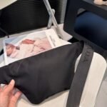 Prada Re Nylon And Saffiano Leather Belt Bag Black 31cm - Image 6