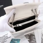 Saint Laurent Loulou Small White Nickel 25cm - Image 7