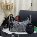 Prada Re Edition 2005 Satin With Crystals 23Cm - Image 7