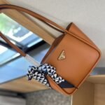 Prada Leather Mini Tote Bag Caramel 25Cm 1Bg539 2Cys F03Bh V Ovo - Image 2