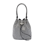 Prada Embellished Satin Pouch Crystal Color 18Cm 1Nr016 2Awl F0T7O