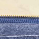 Prada Large Saffiano Leather Wallet Bluette 19Cm 1Ml506 Qwa F0016 - Image 3