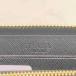 Prada Large Saffiano Leather Wallet Black 19Cm 1Ml506 Qwa F0002 - Image 5