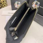 Prada Large Saffiano Leather Wallet Black 19Cm 1Ml506 Qwa F0002 - Image 6