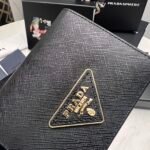 Prada Small Saffiano Leather Wallet Black 10cm 1MV021 QHH F0002 - Image 8