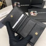 Prada Small Saffiano Leather Wallet Black 10cm 1MV021 QHH F0002 - Image 3