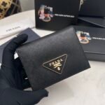 Perfect Match: Prada Saffiano Leather Double Black 25Cm X Prada Small Saffiano Leather Wallet Black 10cm - Image 8