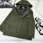 Prada Hooded Windbreaker Green - Image 2