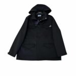 Prada Hooded Windbreaker Black