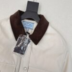 Prada Cropped Jacket Technical Canvas White - Image 5