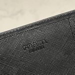 Prada Large Saffiano Triangle Wallet Black 19cm 1MH132QHHF0002 - Image 6