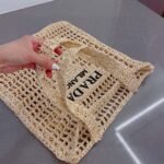 Prada Crochet Tote Bag Natural 38cm 1BG393 2C2T F0018 V OOO - Image 5