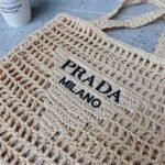 Prada Crochet Tote Bag Natural 38cm 1BG393 2C2T F0018 V OOO - Image 4