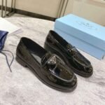 Prada Chocolate Patent Loafers Black - Image 5