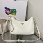 Prada Re-Edition Saffiano White 22cm - Image 3
