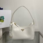 Prada Re-Edition Saffiano White 22cm - Image 7