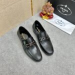 Prada Leather Brushed Plate Bit Logo Black 2Dc215 053 F0002 F G000 - Image 10