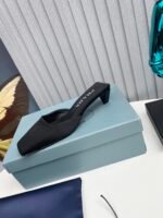 Prada Leather Mules Black - Image 4
