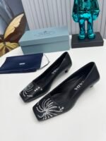 Prada Crystal Pumps Black - Image 7