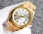 Rolex Datejust Roman Numeral Dial Gold In White 41Mm - Image 4