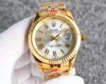 Rolex Datejust Roman Numeral Dial Gold In White 41Mm - Image 3
