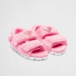 Prada Petal Pink Terrycloth Sandals 1X737Mh39F0442Fd020