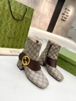 Gucci Blondie Women’S Ankle Boot Brown 701706 9I650 9769 - Image 8