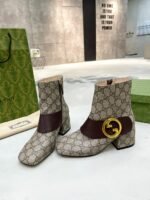 Gucci Blondie Women’S Ankle Boot Brown 701706 9I650 9769 - Image 5