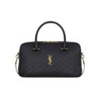 Saint Laurent Lyia Duffle In Quilted Black 31Cm 7667851El071000