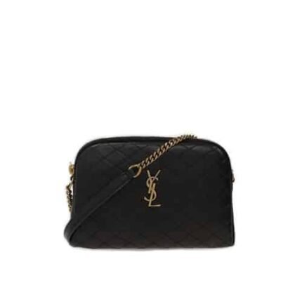 Saint Laurent Gaby Zipped Pouch In Quilted 7336671El071000
