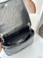 Saint Laurent Niki Vintage Leather Chain Wallet Black 19Cm 583103 0En04 1000 - Image 6