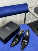 Saint Laurent Blade Patent Leather Pumps - Image 7