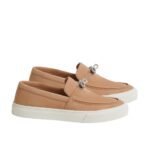 Hermes Game Slip On Sneaker Beige Perlino H242191Z Di355