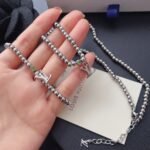 Louis Vuitton Nano Beads Necklace In Silver Tone - Image 5