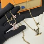 Louis Vuitton Lv Iconic Enamel Necklace Pink M01215 - Image 6